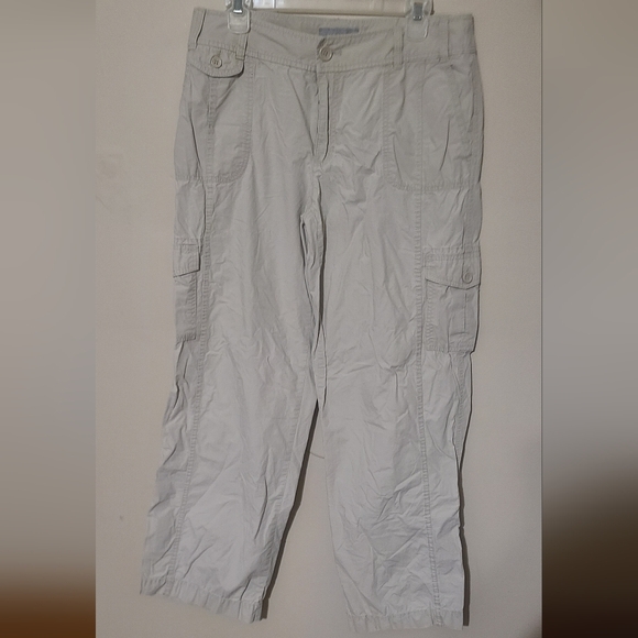 Liz Claiborne Pants - Women's Light Tan Cargo Pants Liz Claiborne Size 14